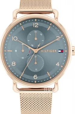 Lily Blå/Roséguldstonat stål Ø40 mm