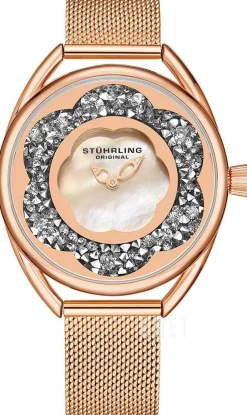 Lily Roséguldstonad/Roséguldstonat stål Ø38 mm