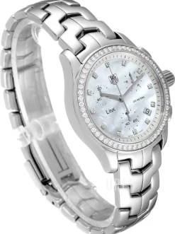 Link 33 mm Diamond Dial And Bezel Vit/Stål Ø33 mm