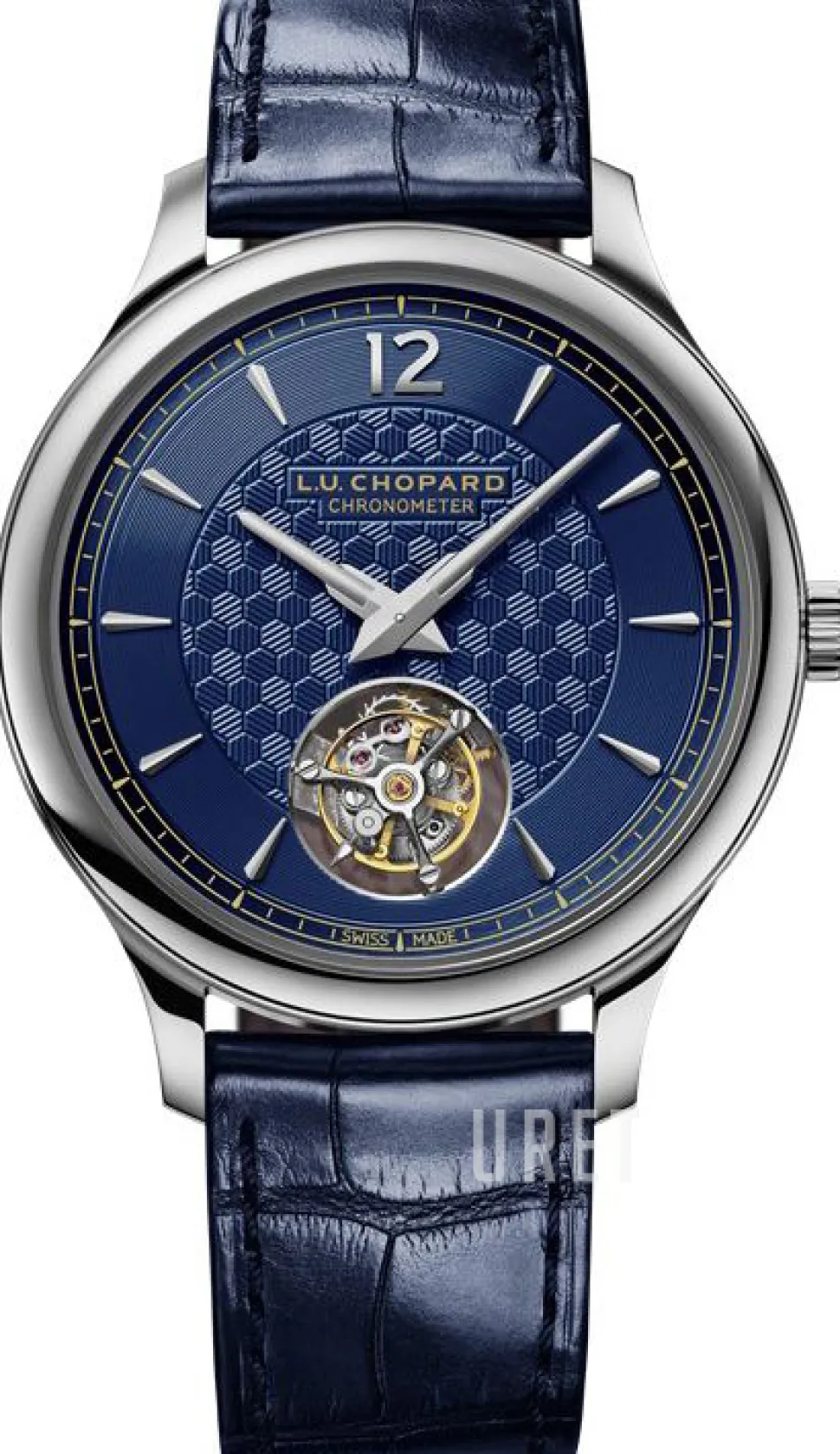 L.U.C Blå/Läder Ø40 mm