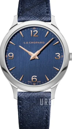 L.U.C Blå/Läder Ø40 mm