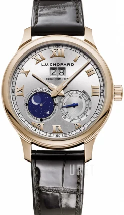 L.U.C Silverfärgad/Läder Ø42 mm