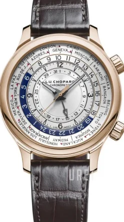 L.U.C Silverfärgad/Läder Ø42 mm