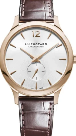 L.U.C Silverfärgad/Läder Ø40 mm