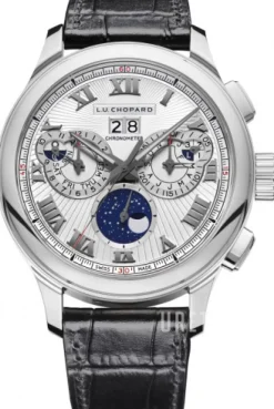 L.U.C Silverfärgad/Läder Ø45 mm