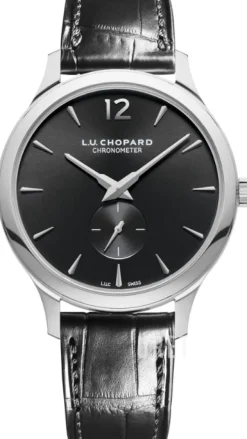 L.U.C Svart/Läder Ø40 mm
