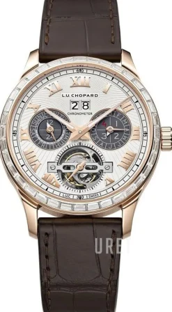 L.U.C Vit/Läder Ø43 mm