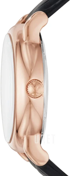 Luigi Silverfärgad/Läder Ø43 mm