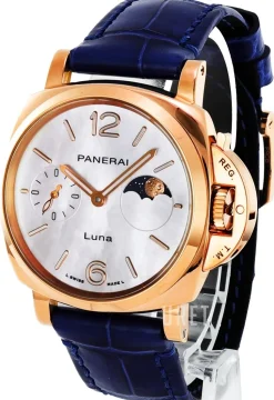 Luminor Due Vit/Läder Ø38 mm