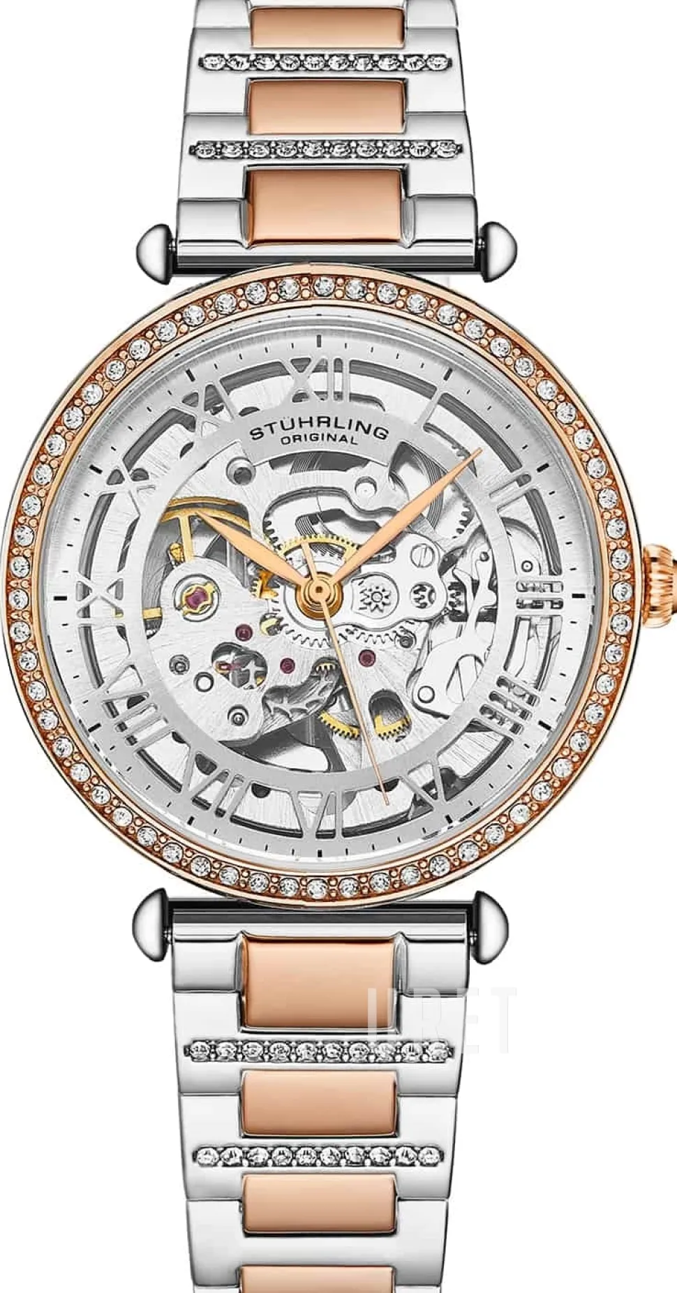 Luxe Silverfärgad/Roséguldstonat stål Ø38 mm