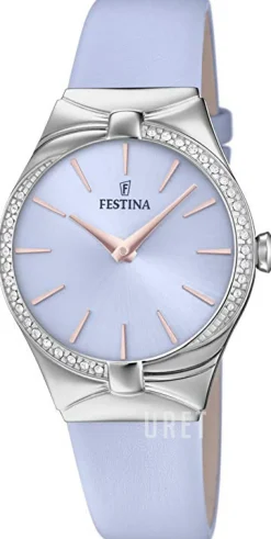 Mademoiselle Blå/Läder Ø31 mm