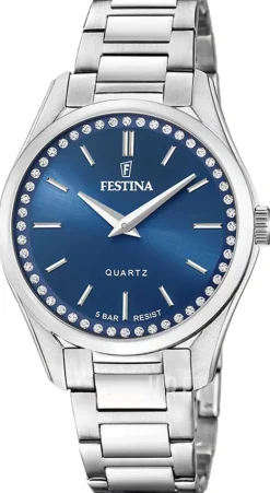 Mademoiselle Blå/Stål Ø35 mm