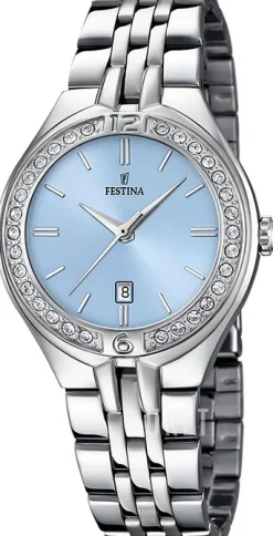 Mademoiselle Blå/Stål Ø32.5 mm