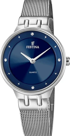 Mademoiselle Blå/Stål Ø30.5 mm