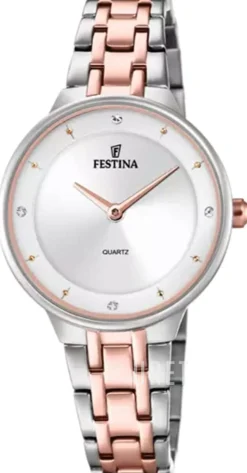 Mademoiselle Silverfärgad/Roséguldstonat stål Ø30.5 mm