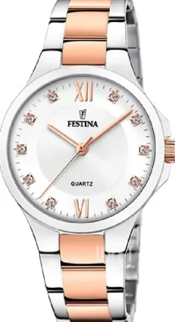 Mademoiselle Silverfärgad/Roséguldstonat stål Ø34 mm