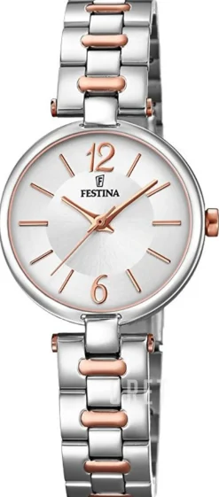 Mademoiselle Silverfärgad/Roséguldstonat stål Ø28 mm