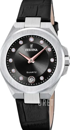 Mademoiselle Svart/Läder Ø33 mm