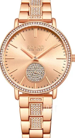 Madison Roséguldstonad/Roséguldstonat stål Ø38 mm