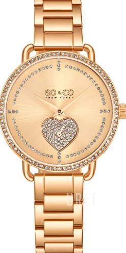 Madison Roséguldstonad/Roséguldstonat stål Ø38 mm