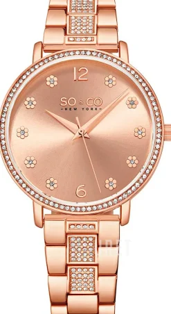 Madison Roséguldstonad/Roséguldstonat stål Ø38 mm