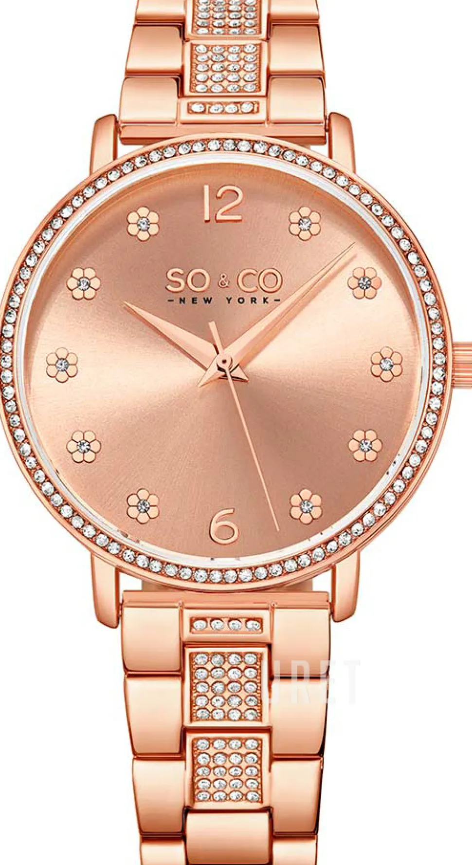 Madison Roséguldstonad/Roséguldstonat stål Ø38 mm