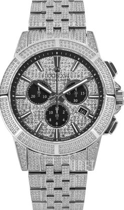 Majeste Iced Out Stål Ø43 mm