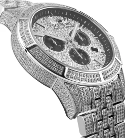 Majeste Iced Out Stål Ø43 mm