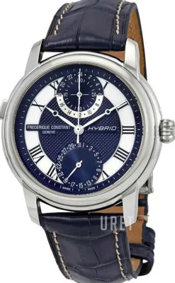 Manufacture Blå/Läder Ø42 mm