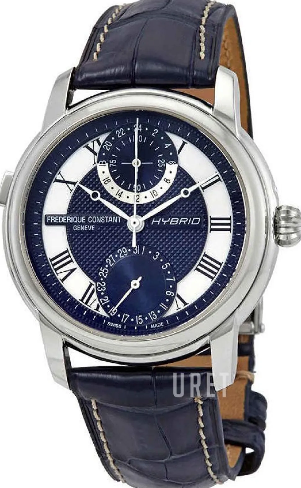 Manufacture Blå/Läder Ø42 mm