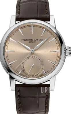 Manufacture Roséguldstonad/Läder Ø40 mm