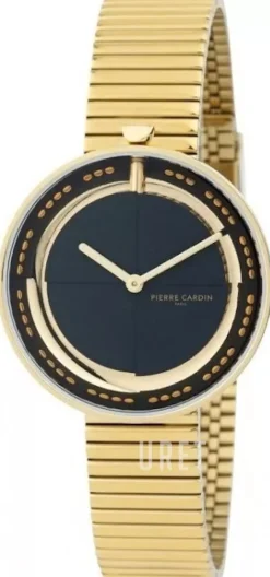 Marais Mirror Svart/Gulguldtonat stål Ø32 mm