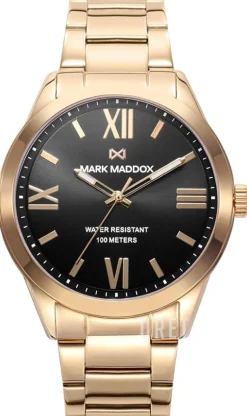 Marais Svart/Gulguldtonat stål Ø43 mm