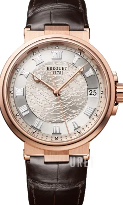 Marine Silverfärgad/Läder Ø40 mm