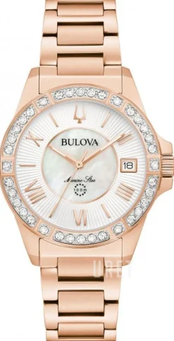 Marine Star Vit/Roséguldstonat stål Ø32 mm