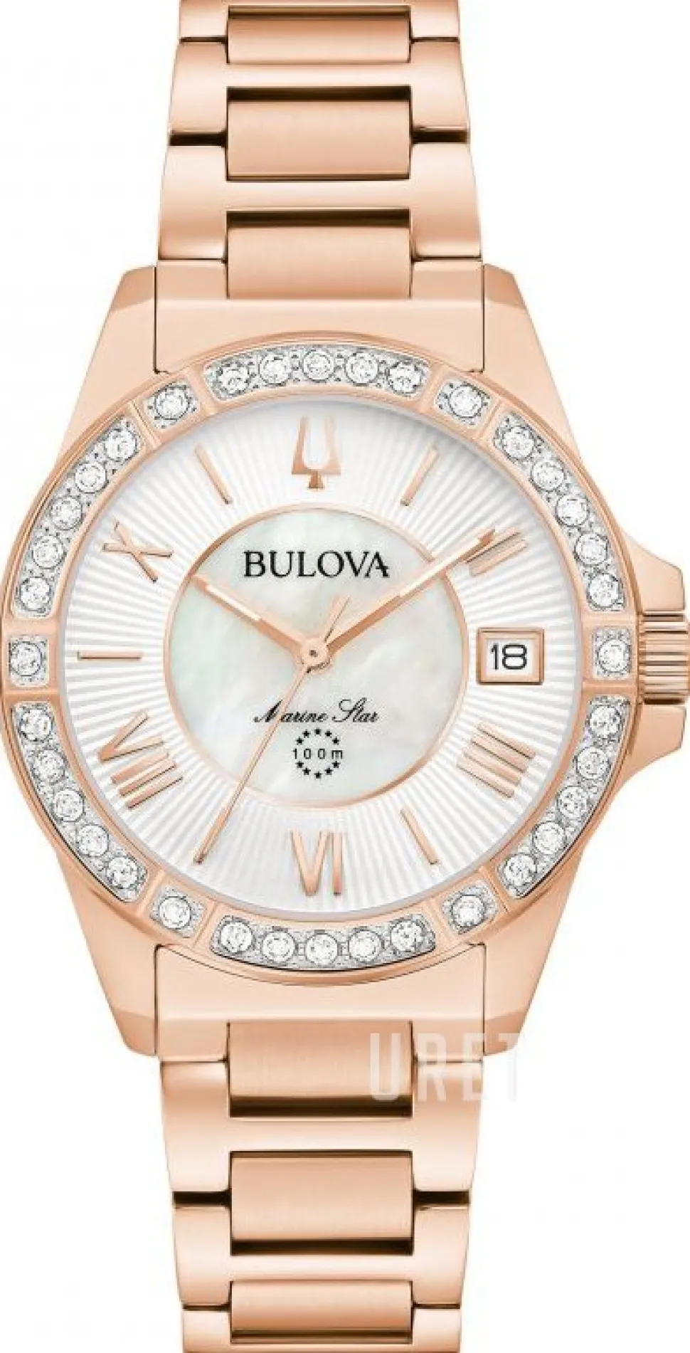 Marine Star Vit/Roséguldstonat stål Ø32 mm