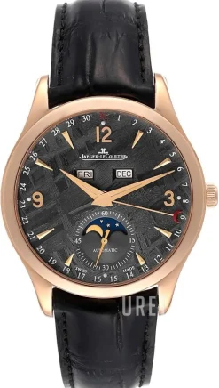 Master Calendar Pink Gold Grå/Läder Ø39 mm