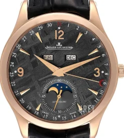 Master Calendar Pink Gold Grå/Läder Ø39 mm