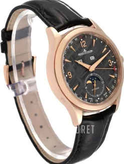 Master Calendar Pink Gold Grå/Läder Ø39 mm