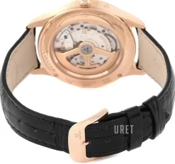 Master Calendar Pink Gold Grå/Läder Ø39 mm