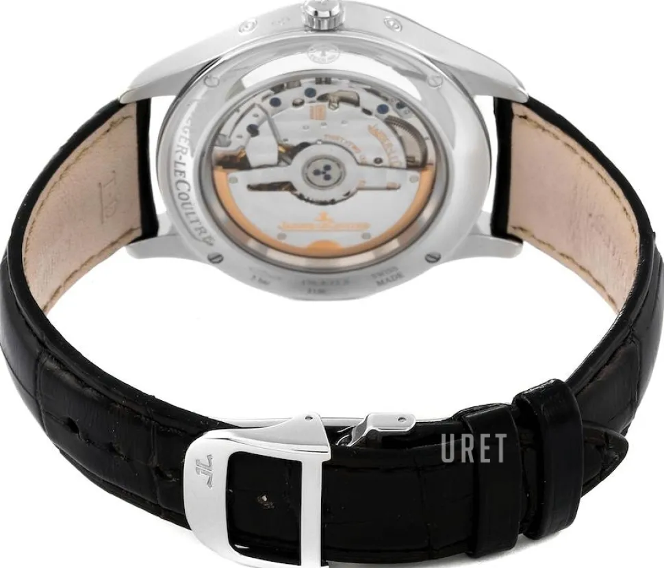 Master Calendar Stainless Steel Silverfärgad/Läder Ø39 mm