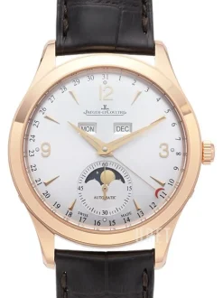 Master Calender Silverfärgad/Läder Ø39 mm