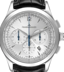 Master Chronograph Silverfärgad/Läder Ø40 mm