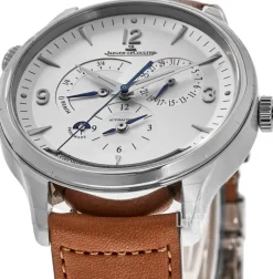 Master Control Geographic Silverfärgad/Läder Ø40 mm