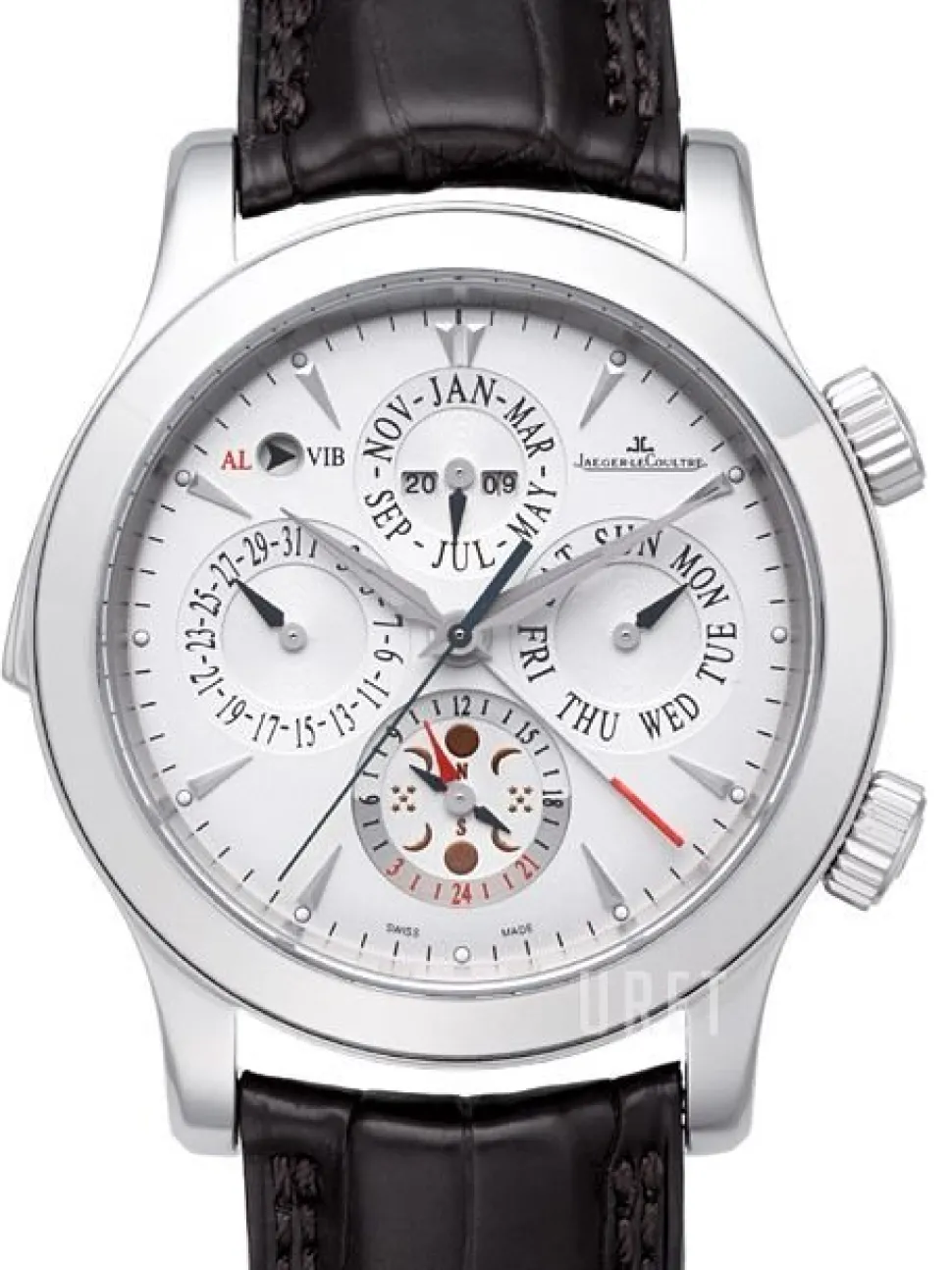 Master Control Master Grand Réveil Silverfärgad/Läder Ø43 mm