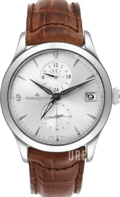 Master Control Master Hometime Silverfärgad/Läder Ø40 mm