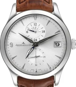 Master Control Master Hometime Silverfärgad/Läder Ø40 mm