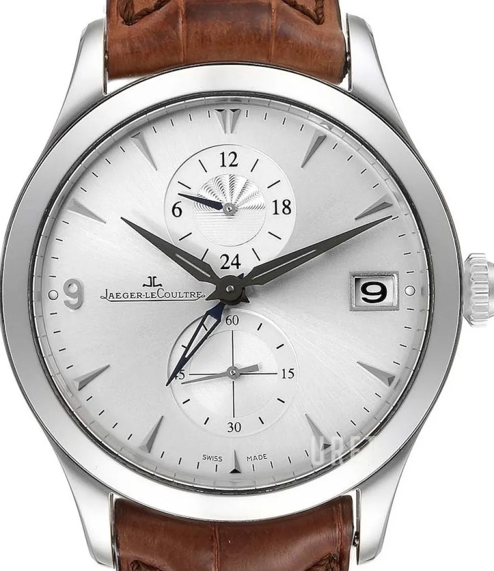 Master Control Master Hometime Silverfärgad/Läder Ø40 mm