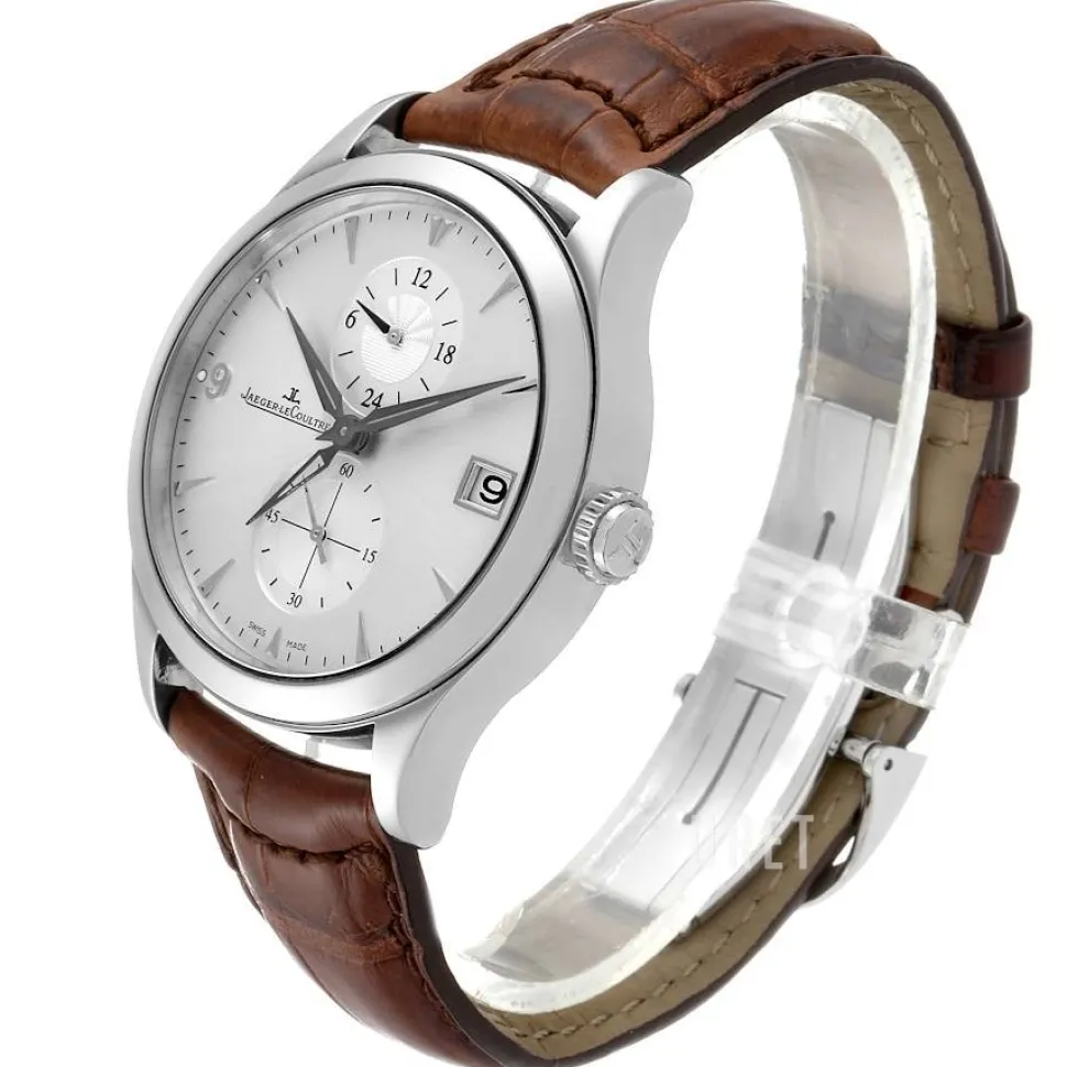 Master Control Master Hometime Silverfärgad/Läder Ø40 mm