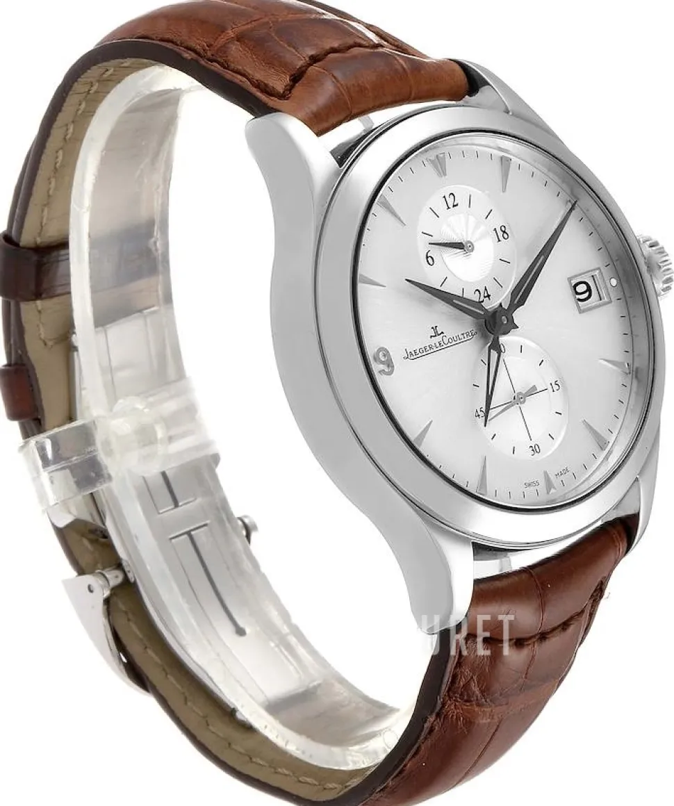 Master Control Master Hometime Silverfärgad/Läder Ø40 mm